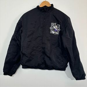 Disney 100th Anniversary Mickey & Friends Windbreaker Black Jacket Size Small